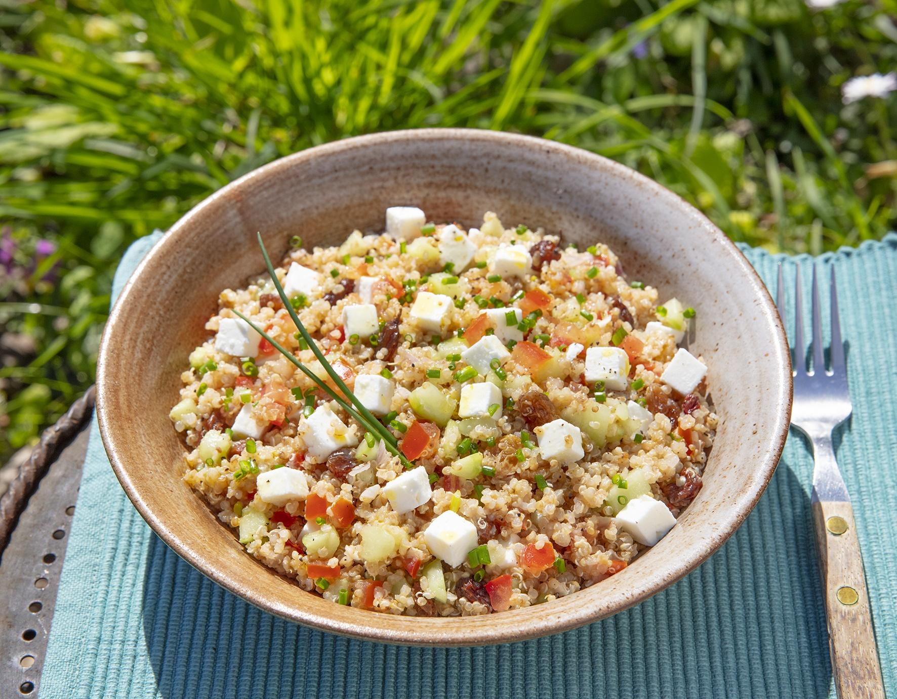 Taboulé au quinoa et légumes de saison